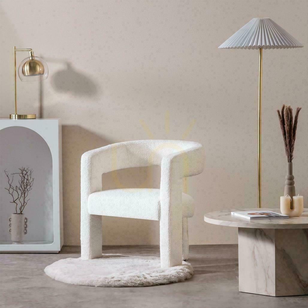 Aussicht LAUREN Boucle-Sessel Creme LAUREN Boucle-Sessel Creme