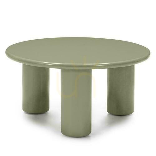 Prüfen Couchtisch 80cm LECREL Grün-Olive mit Glanz