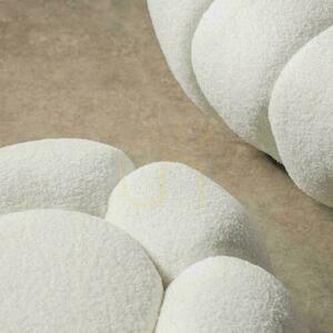 LOEL Weißer Bouclé-Schwamm mit Drehfuß 5 LOEL Weißer Bouclé-Schwamm mit Drehfuß small 5