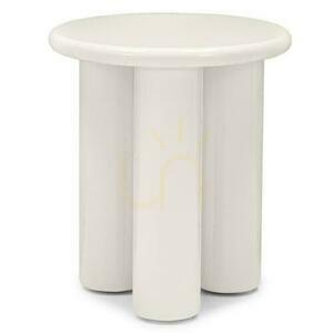 Beistelltisch 40cm LOLA Creme mit Glanz small 3