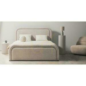 Polsterbett 140x200 cm LORENZ Beige mit Ablagefach small 1