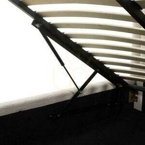 Polsterbett 140x200 cm LORENZ Beige mit Ablagefach small 8