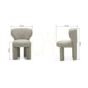 2er-Set MALI Polsterstühle Beige small 6