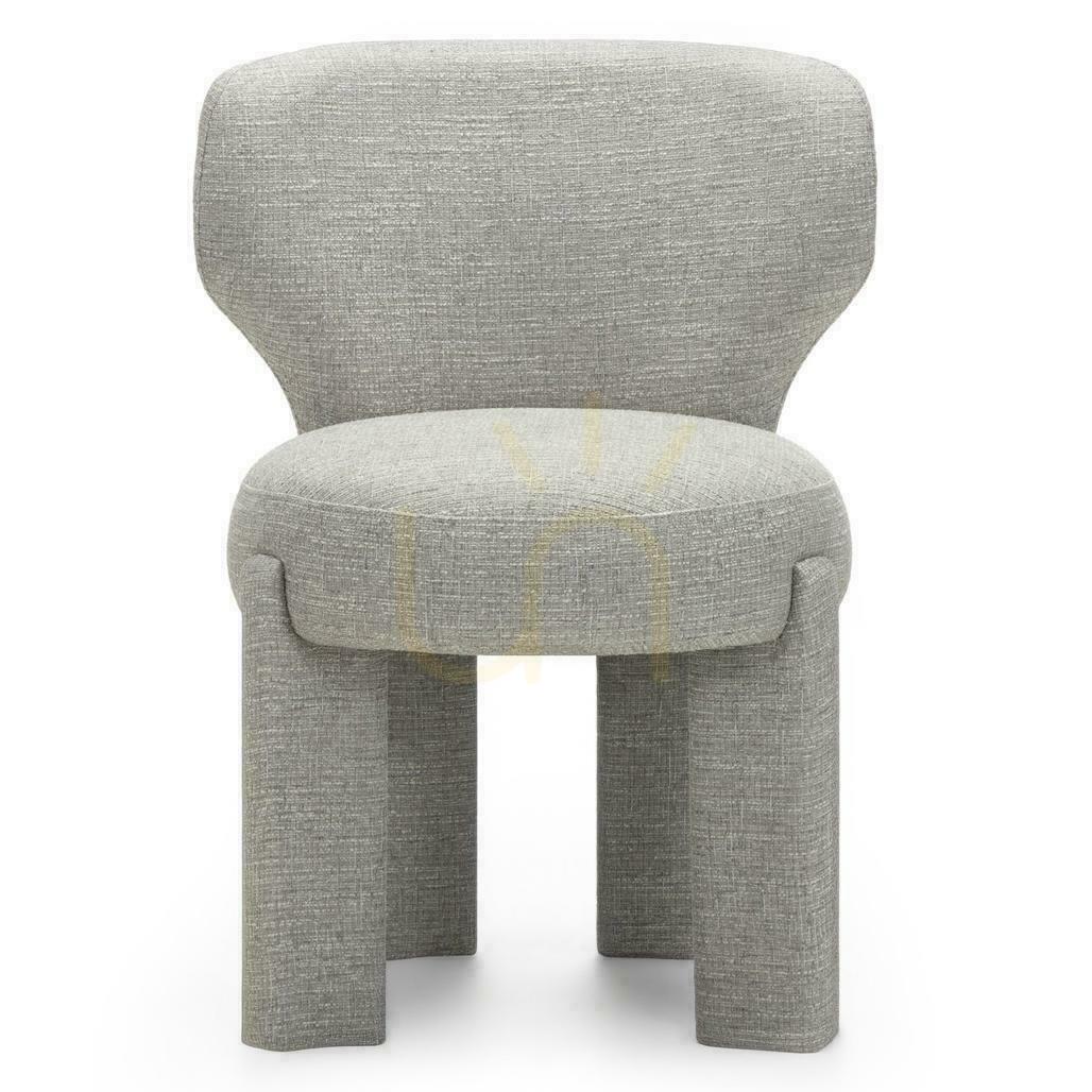 2er-Set MALI Polsterstühle Grau-Beige