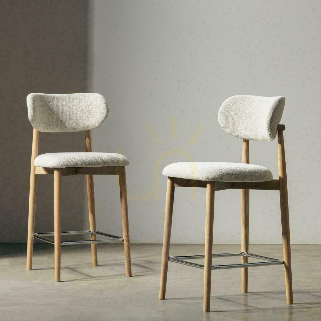 Vorschau MIA Cream Hooker 2er-Set mit Eichenbeinen MIA Cream Hooker 2er-Set mit Eichenbeinen