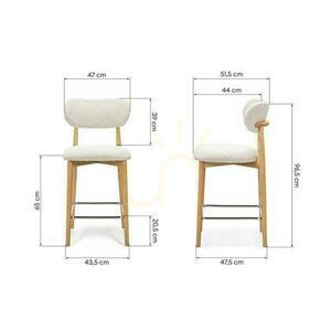 MIA Cream Hooker 2er-Set mit Eichenbeinen 7 MIA Cream Hooker 2er-Set mit Eichenbeinen small 7
