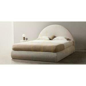 Polsterbett 160x200 cm MIMIQ Beige mit Staufach small 2