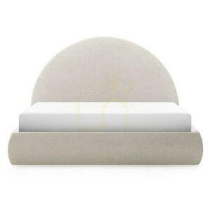Polsterbett 160x200 cm MIMIQ Beige mit Staufach small 9