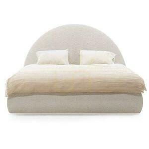 Polsterbett 160x200 cm MIMIQ Beige mit Staufach small 0