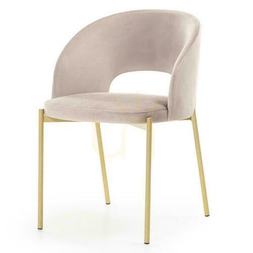 Prüfen 2er-Set MORES Beige Stühle mit goldenen Beinen