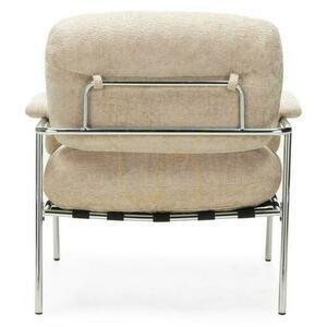 MOYA Sessel Beige mit Chromfüßen 2 MOYA Sessel Beige mit Chromfüßen small 2