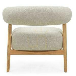 MUE Polstersessel Hellbeige mit Eichenholzbeinen small 3