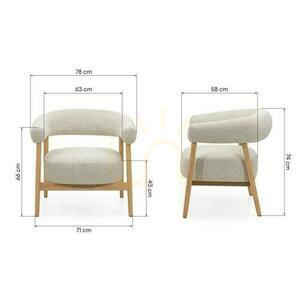 MUE Polstersessel Hellbeige mit Eichenholzbeinen small 8