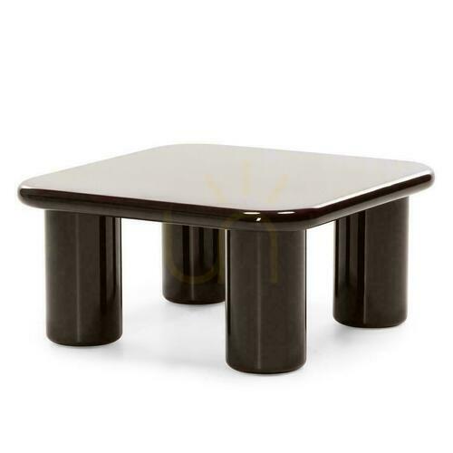 Prüfen Couchtisch 70 cm MURIEN Schoko mit Glanz