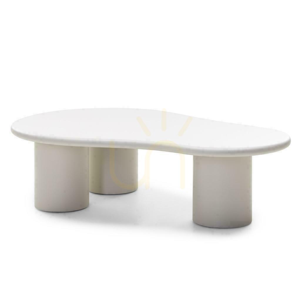 NUBE Matte Gray-Beige Coffee Table