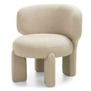2er-Set gepolsterte Sessel SELEN Beige Boucle small 0