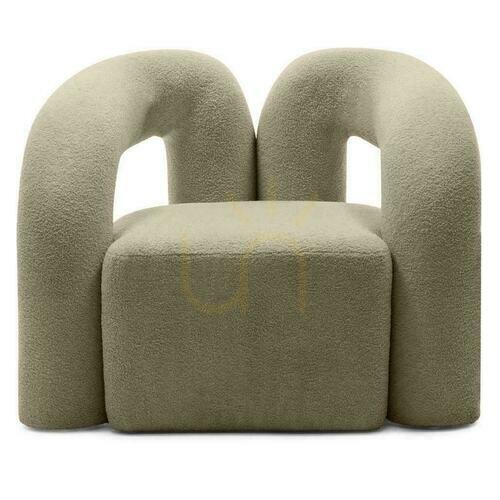 Prüfen SELLEL Gepolsterter Sessel Beige-Braun Boucle