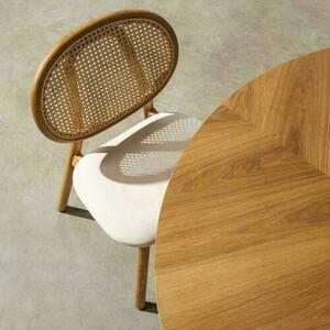 2er-Set SUMBA Samt-Holzstühle mit Rattan-Rückenlehne in Wiener Bindung small 9