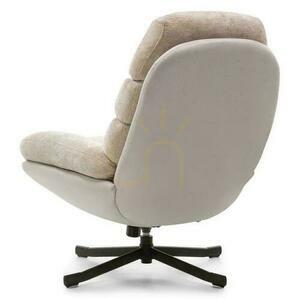 Nova Nook UNO Drehsessel NN-UNO-UPH-ARM-BEI-158, beige, mit Fußstütze small 4