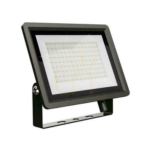 Prüfen V-TAC 100W SMD F-Klasse schwarz VT-49104 4000K 8700lm LED-Projektor.