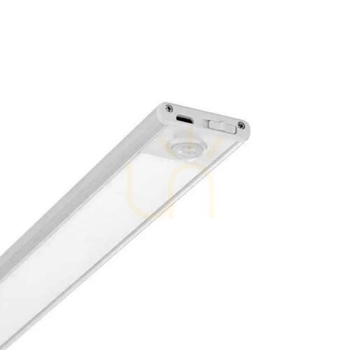 Prüfen V-TAC 1.5W LED Unterbauleuchte silber Bewegungsmelder USB Laden 30cm VT-8141 3000K 110lm