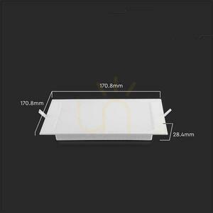 V-TAC Premium Einbaudownlight LED Panel 12W quadratisch 170x170 VT-61012 6500K 1200lm small 5