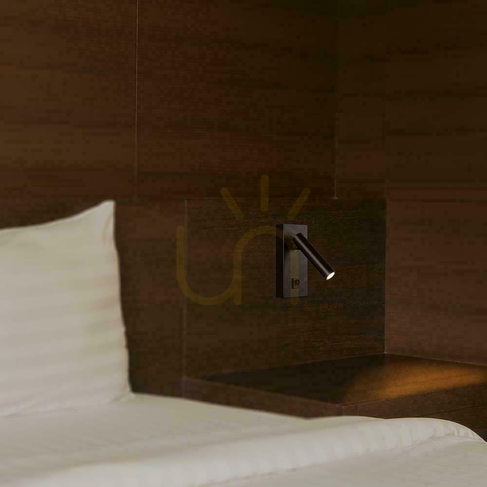 Anzeige LED-Leuchte V-TAC 2W Wandleuchte Hotelbettschalter schwarz VT-402 4000K 150lm LED-Leuchte V-TAC 2W Wandleuchte Hotelbettschalter schwarz VT-402 4000K 150lm