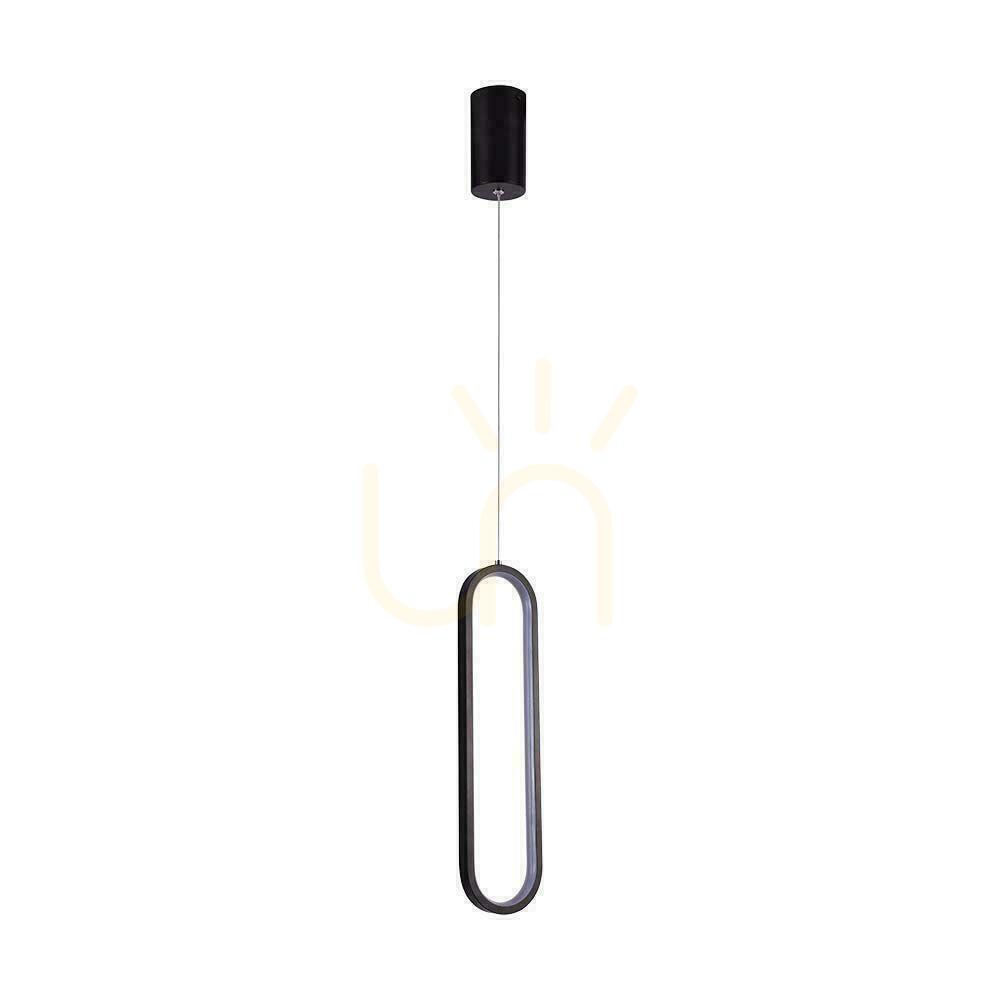 Prüfen V-TAC 13W LED-Pendelleuchte schwarz VT-7829 3000K 1500lm V-TAC 13W LED-Pendelleuchte schwarz VT-7829 3000K 1500lm