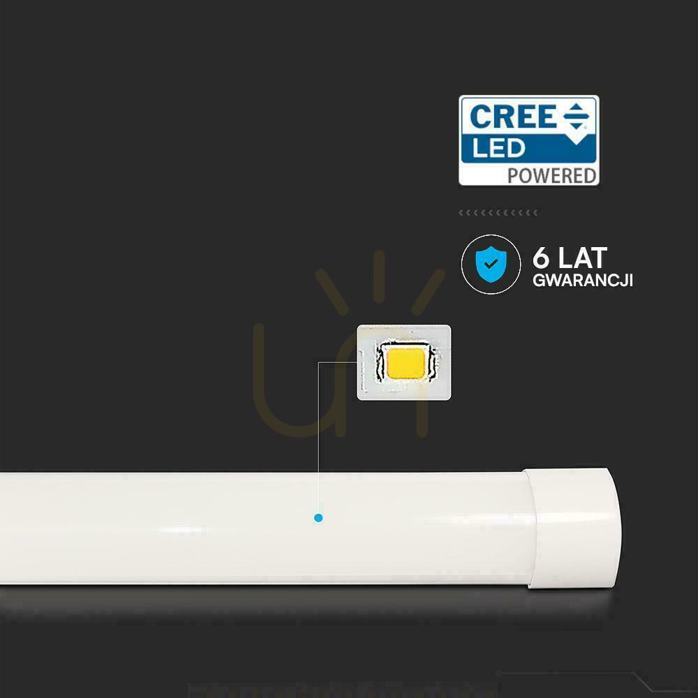 Zeige V-TAC 40W LED-Linienanbauleuchte CREE CHIP 120cm 120Lm/W VT-8-40 6500K 4800lm 6 Jahre Garantie V-TAC 40W LED-Linienanbauleuchte CREE CHIP 120cm 120Lm/W VT-8-40 6500K 4800lm 6 Jahre Garantie