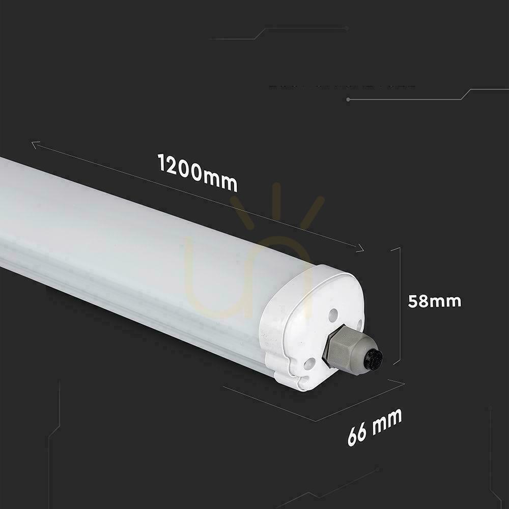 Prüfen V-TAC CREE CHIP G-series 120cm 36W 135Lm/W VT-1249 4000K 4820lm hermetische LED Leuchte 6 Jahre Garantie V-TAC CREE CHIP G-series 120cm 36W 135Lm/W VT-1249 4000K 4820lm hermetische LED Leuchte 6 Jahre Garantie