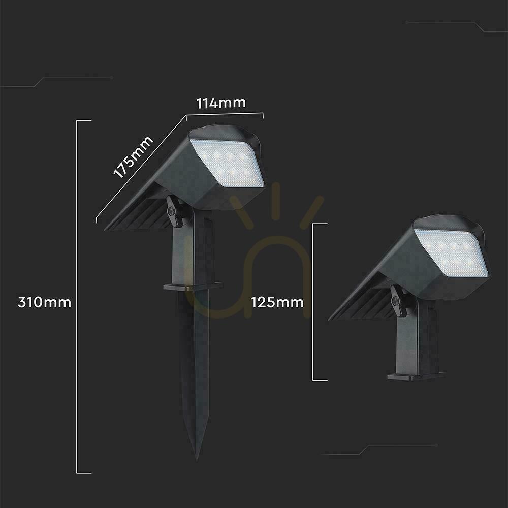 Prüfen LED V-TAC solar 1.3W IP65 VT-10183 3000K-4000K-6500K 100lm 2-in-1 Garten Wandsteckleuchte 3 Jahre Garantie LED V-TAC solar 1.3W IP65 VT-10183 3000K-4000K-6500K 100lm 2-in-1 Garten Wandsteckleuchte 3 Jahre Garantie
