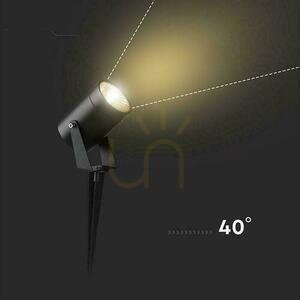 LED V-TAC 10W IP65 VT-80070 3000K 880lm angetriebene Gartenbodenleuchte 2 Jahre Garantie small 1