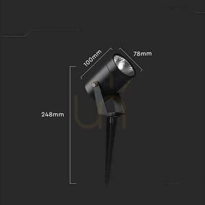 LED V-TAC 10W IP65 VT-80070 3000K 880lm angetriebene Gartenbodenleuchte 2 Jahre Garantie small 3