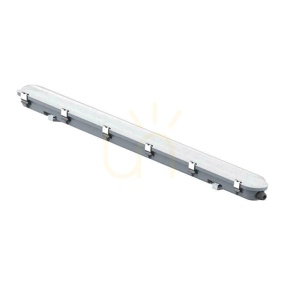 Aussicht V-TAC LED hermetische Leuchte Mikrowellen-Bewegungsmelder 36cm 120cm 120Lm/W VT-120137S 4000K 4320lm V-TAC LED hermetische Leuchte Mikrowellen-Bewegungsmelder 36cm 120cm 120Lm/W VT-120137S 4000K 4320lm