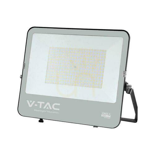 Prüfen LED-Projektor V-TAC CREE CHIP 200W 135lm/W schwarzes Gehäuse Kabel 1m IP65 VT-44201 6500K 27000lm 6 Jahre Garantie