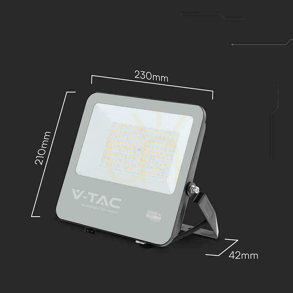 Anzeige LED-Projektor V-TAC CREE CHIP 100W 135lm/W schwarzes Gehäuse Kabel 1m IP65 VT-44101 4000K 11480lm 6 Jahre Garantie LED-Projektor V-TAC CREE CHIP 100W 135lm/W schwarzes Gehäuse Kabel 1m IP65 VT-44101 4000K 11480lm 6 Jahre Garantie
