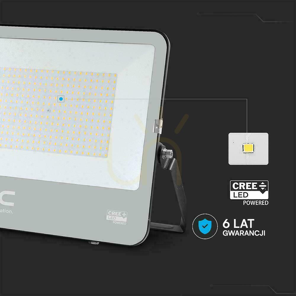 Aussicht LED-Projektor V-TAC CREE CHIP 200W 135lm/W schwarzes Gehäuse Kabel 1m IP65 VT-44201 4000K 27000lm 6 Jahre Garantie LED-Projektor V-TAC CREE CHIP 200W 135lm/W schwarzes Gehäuse Kabel 1m IP65 VT-44201 4000K 27000lm 6 Jahre Garantie