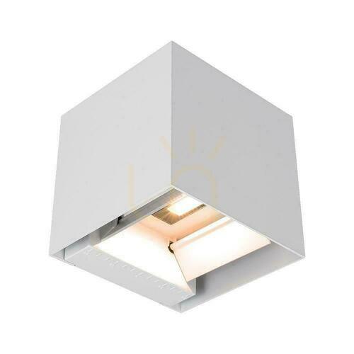 Prüfen V-TAC 9W LED COB Solar Wandleuchte weißer Würfel 15x15cm IP65 Bewegungsmelder VT-409CCT 3000K-4000K-5000K 800lm