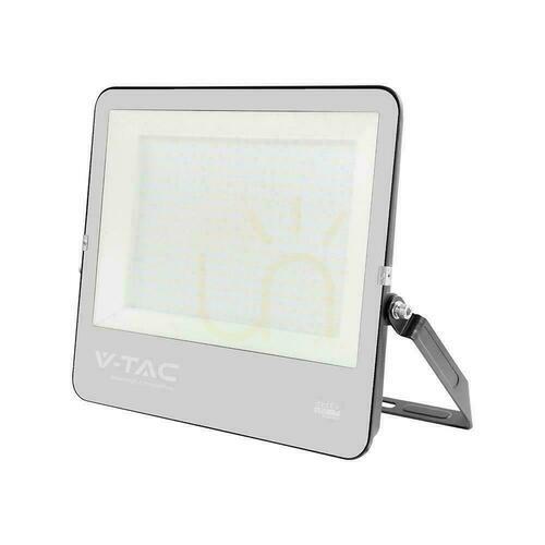 Prüfen LED-Projektor V-TAC 300W 115lm/W schwarzes Gehäuse Kabel 1m IP65 VT-44003 6500K 34440lm 6 Jahre Garantie