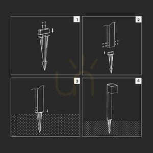 Ankerstift zur Erdung von VT-409-Leuchten 100x35x274mm Schwarz VT-12050-B small 2