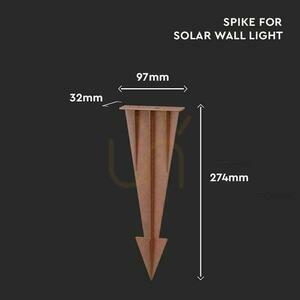 Erdungsdübel für VT-409 Leuchten 100x35x274mm Braz Corten VT-12050-C 1 Erdungsdübel für VT-409 Leuchten 100x35x274mm Braz Corten VT-12050-C small 1