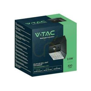 V-TAC 2.5W CCT Solar Wandleuchte Bewegungsmelder schwarz VT-11025CCT-B 3000K-4000K-6000K 300lm small 4