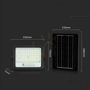 V-TAC 100W CCT Solar LED Projektor mit Fernbedienung und Timer IP65 schwarz VT-104W 1000lm 3 Jahre Garantie small 4