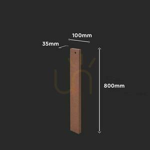 Pfosten 80cm für VT-409CCT Solar-Wandleuchter SKU 23770, 23824, 24063, 24089 Kortenbronze VT-11080 small 1