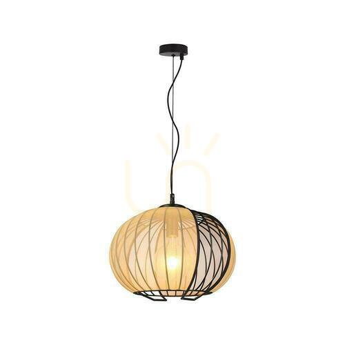 Prüfen V-TAC E27 Pendelleuchte 400x350 mm mattschwarz, beige VT-89011