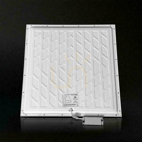 Prüfen LED-Panel V-TAC 40W 600x600 Hintergrundbeleuchtung 33mm 120Lm/W VT-61042 4000K 4800lm 5 Jahre Garantie