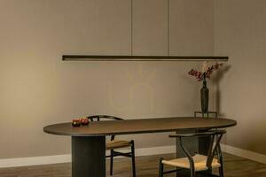 Pendelleuchte Lucide FELSTED schwarz Holz Japandi LED 28W 01403/28/70 small 4