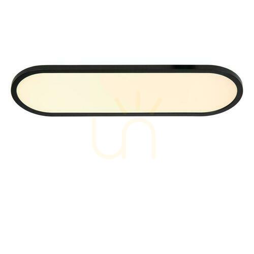 Prüfen Plafond Lucide ELLY schwarz 60 cm LED dimmbar mit Fernbedienung 07121/24/30