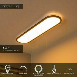Plafond Lucide ELLY schwarz LED dimmbar Fernbedienung 80 cm 07121/36/30 small 2