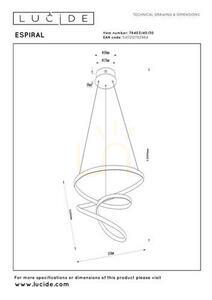 Pendelleuchte Lucide Espiral schwarz LED 40W 78403/40/30 small 7